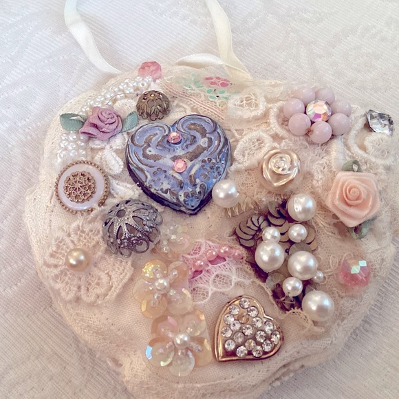 Beautiful vintage handmade sachet ornament beautiful